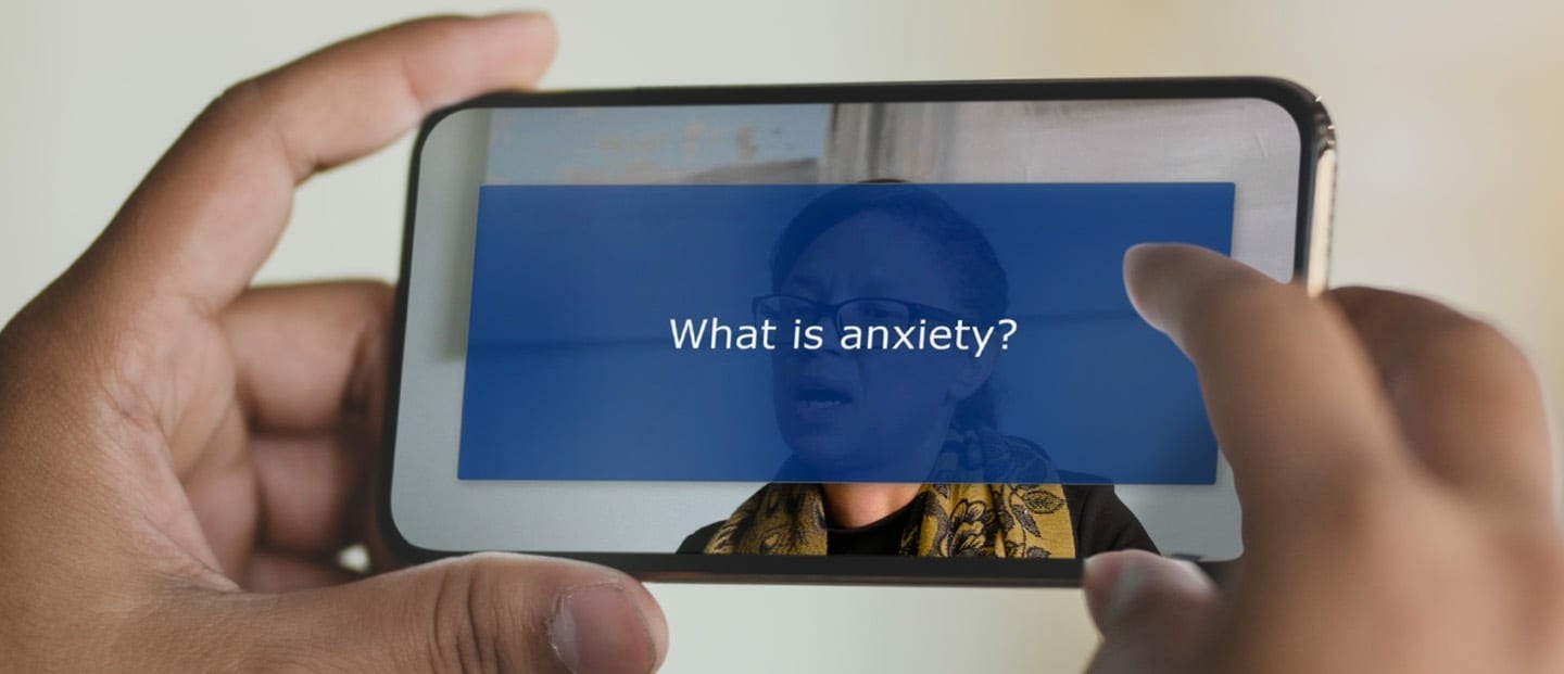Elearning Course Resources by Upskill People wellbeing anxiety video image